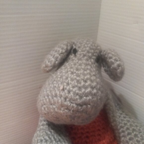 Crochet Hippo Ballerina Doll Plush Stuffed Animal - Picture 2 of 8